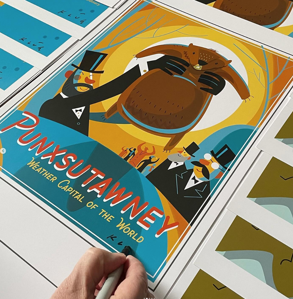 The World's Most Famous Groundhog. Print. — Double Dog Studios